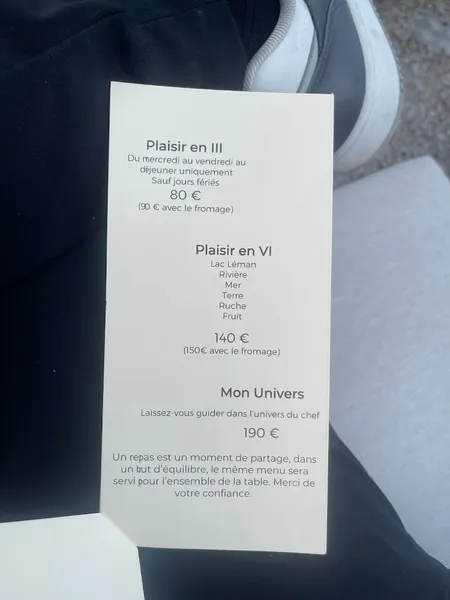 menu 0 of L'Amaryllis