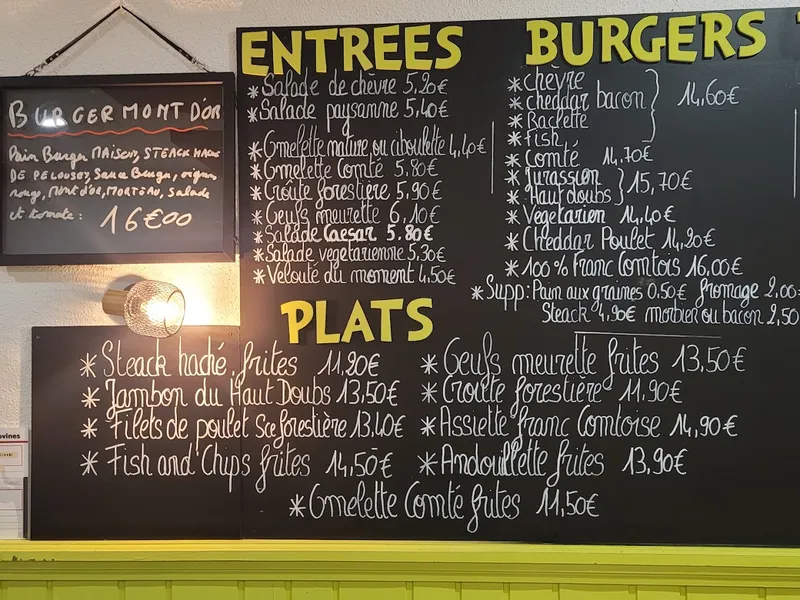 menu 0 of Le Bistrot