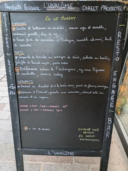 menu 0 of l'Unalôme