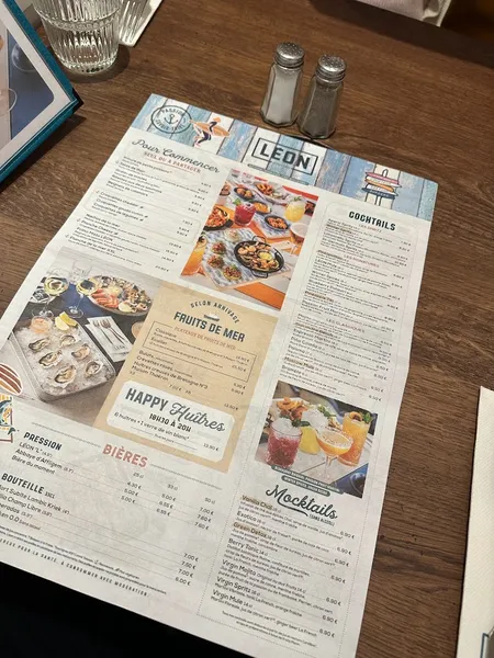 menu 1 of Léon Fish Brasserie – Auxerre