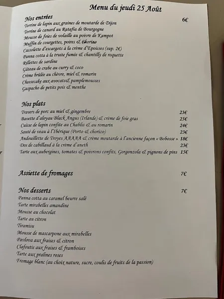 menu 1 of L'Accroche