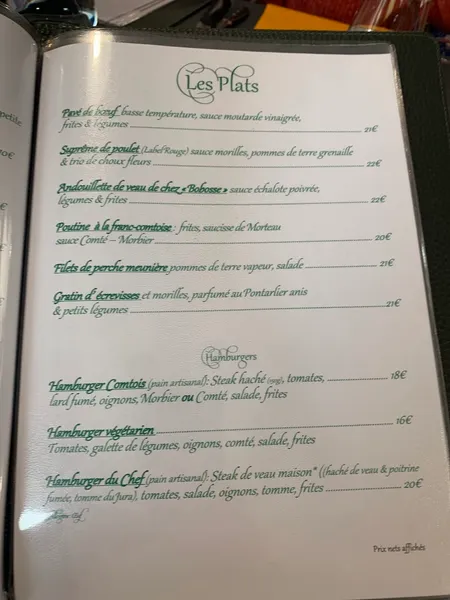 menu 0 of Restaurant Pizzeria des Salines