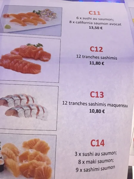 menu 0 of Wokasie Dijon