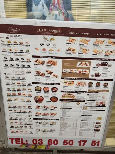 menu 0 of Osaka