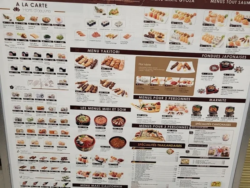 menu 0 of Osaka