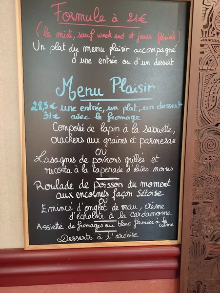 menu 0 of L'Auberge de Vigny