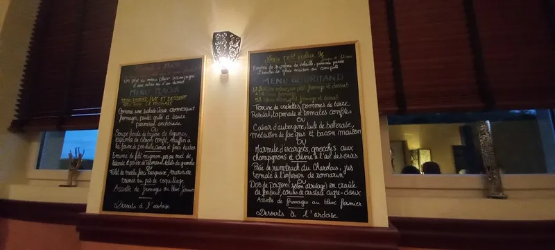 menu 1 of L'Auberge de Vigny