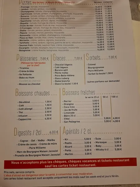 menu 0 of Resto gourmand Maîtres Restaurateur