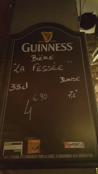 menu 2 of Le Beer