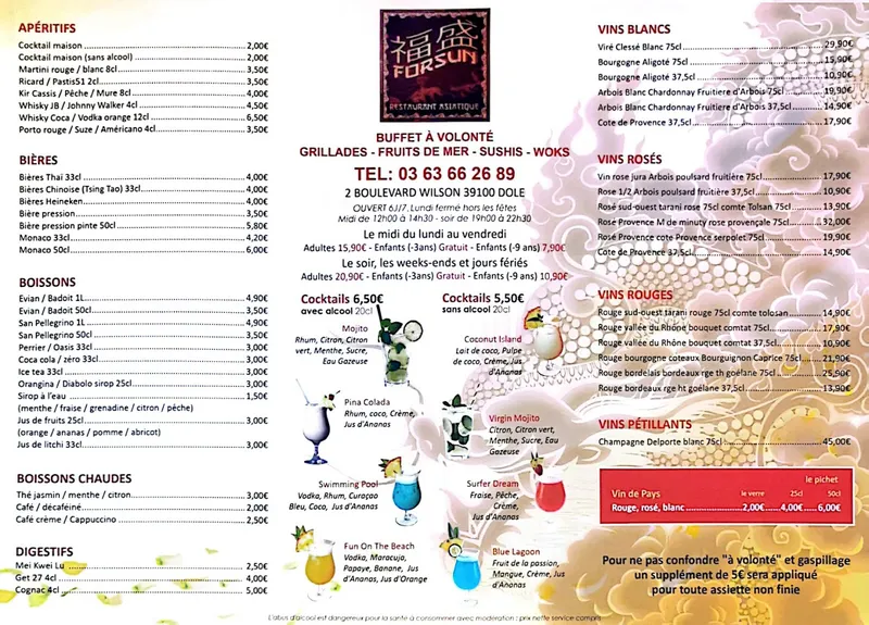 menu 0 of Restaurant Wok & Co - FORSUN