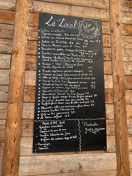 menu 1 of Le Local