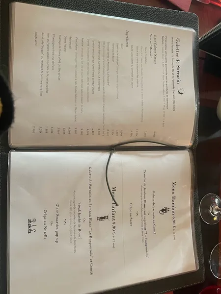 menu 1 of La Demi Lune