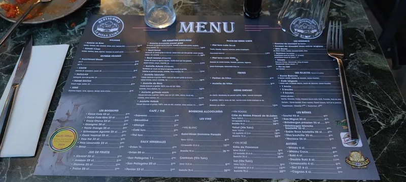 menu 2 of Le Boss Fort