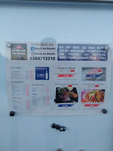 menu 0 of Le Relais Du Moulin