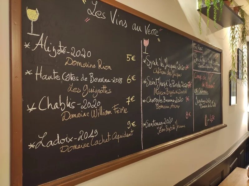 menu 2 of L'ardoise