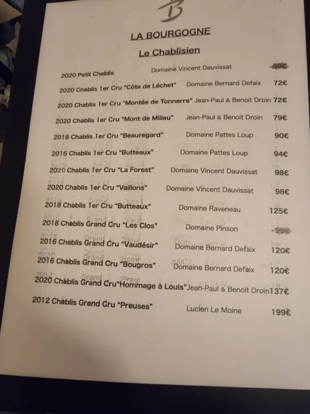 menu 0 of Restaurant Le Benaton
