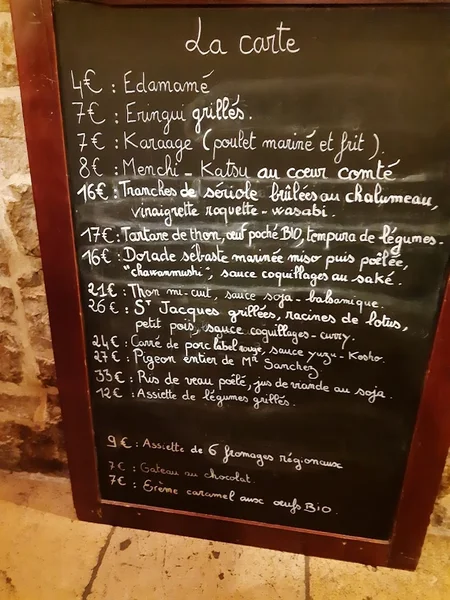 menu 1 of La Lune