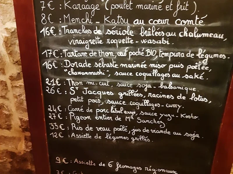 menu 1 of La Lune