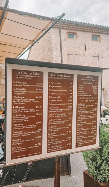 menu 0 of Crêperie La Dinette