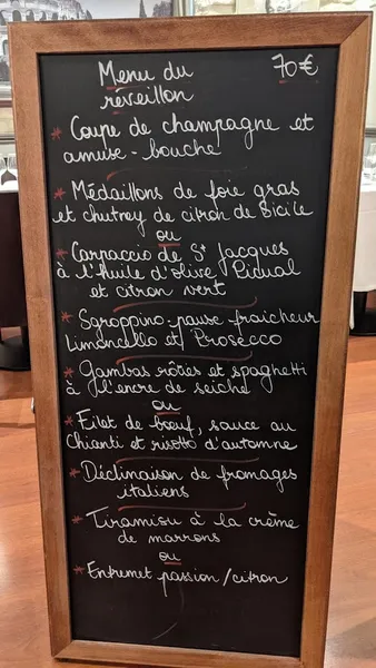 menu 0 of La Maison d'Italie
