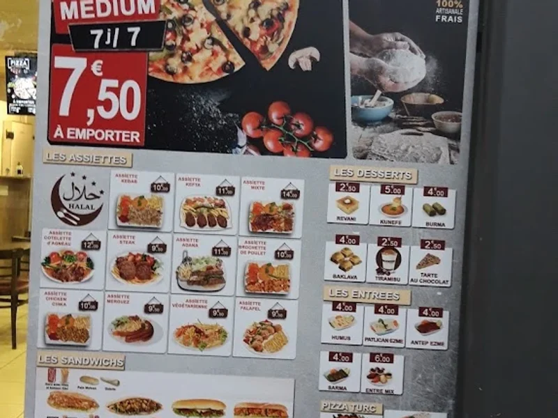 menu 1 of Restaurant La Petite Istanbul