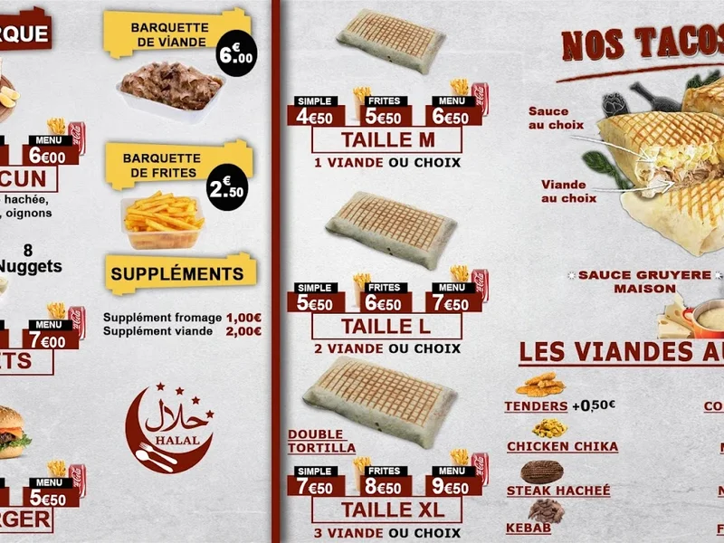 menu 2 of Restaurant La Petite Istanbul