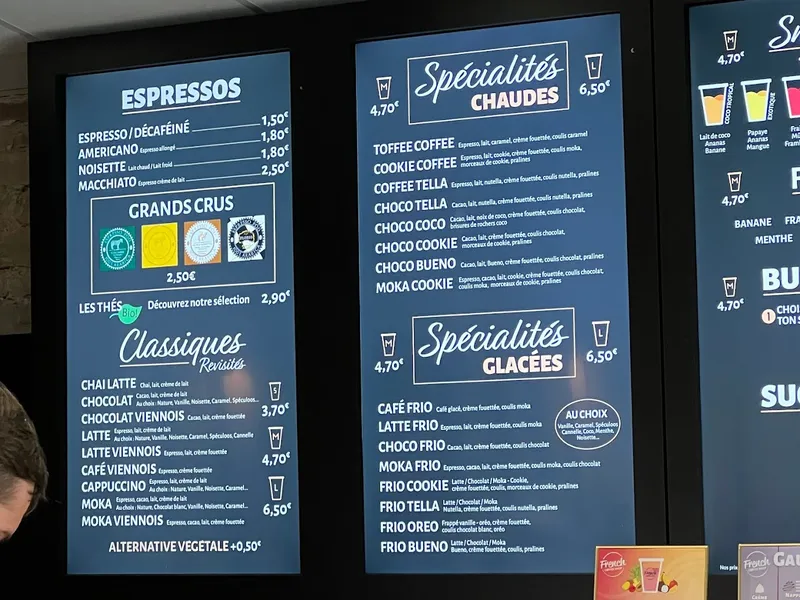 menu 0 of French Coffee Shop