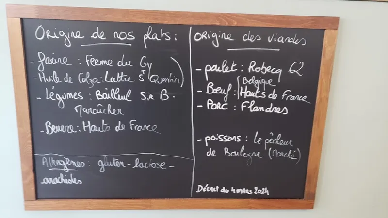 menu 1 of Le Cannt'je d'Pain