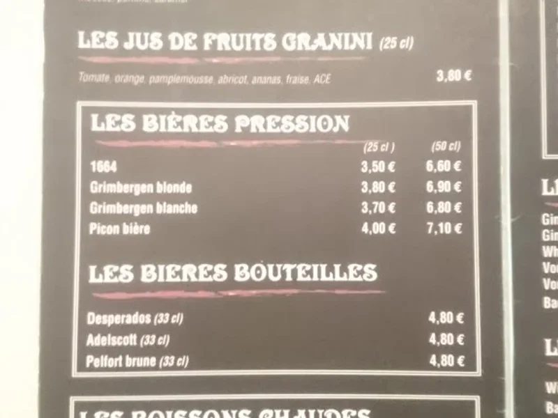 menu 0 of L'Emile Brochettes