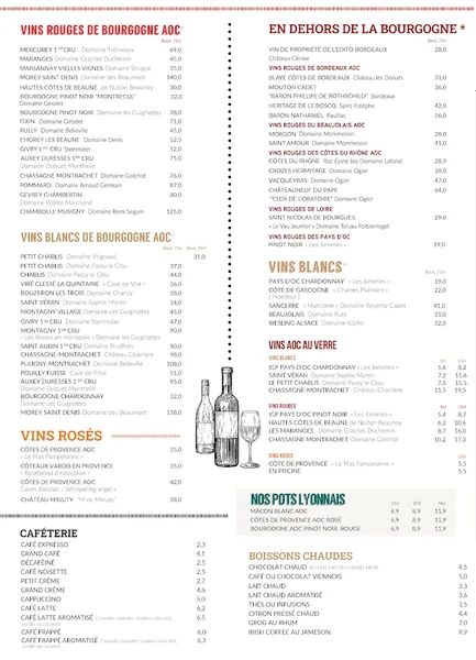menu 1 of Édito Restaurant Dijon