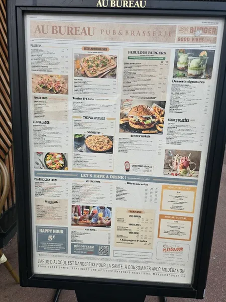 menu 2 of Au Bureau