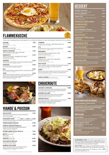 menu 2 of 3 Brasseurs Brétigny-sur-Orge