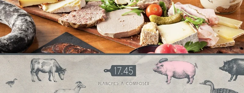menu 1 of Le 17.45 Dijon - Planches à Composer