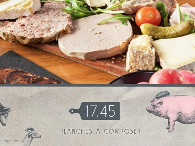 menu 1 of Le 17.45 Dijon - Planches à Composer