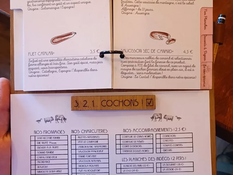 menu 2 of Le 17.45 Dijon - Planches à Composer