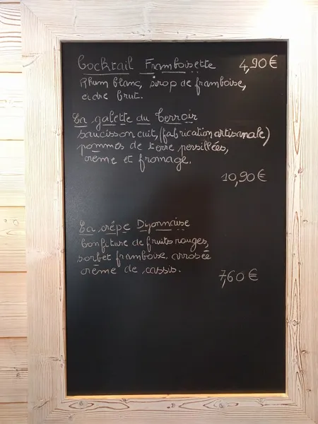 menu 2 of Crêperie Er Bleimor