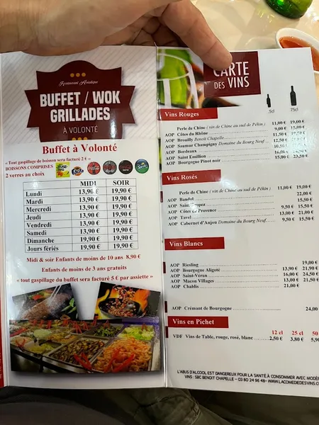 menu 1 of Le Festin - Wok Grill Restaurant