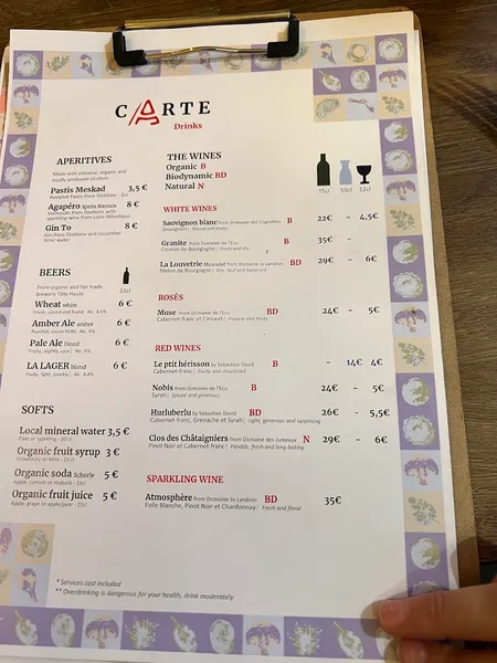 menu 2 of Pizzéria Agapè | Pizzas bio et locales