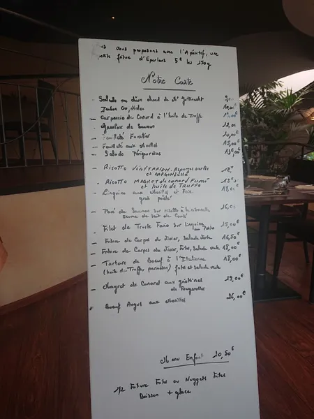 menu 2 of Sarl Restaurant Marchal