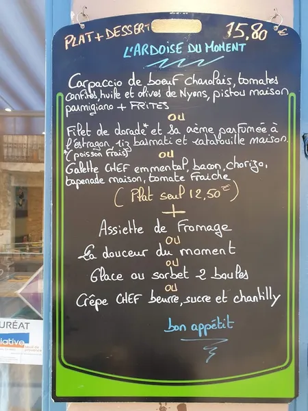 menu 0 of La Crêpe au Sud