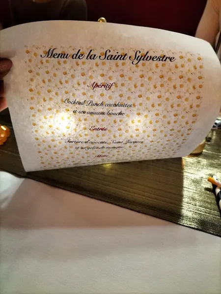 menu 1 of Escapade Créole