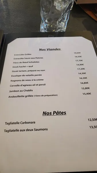 menu 1 of La Grilladerie