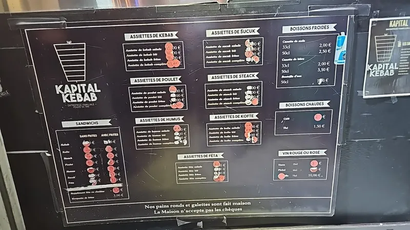 menu 0 of Kapital Kebab