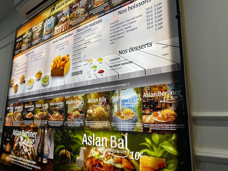 menu 2 of Aslan Berliner