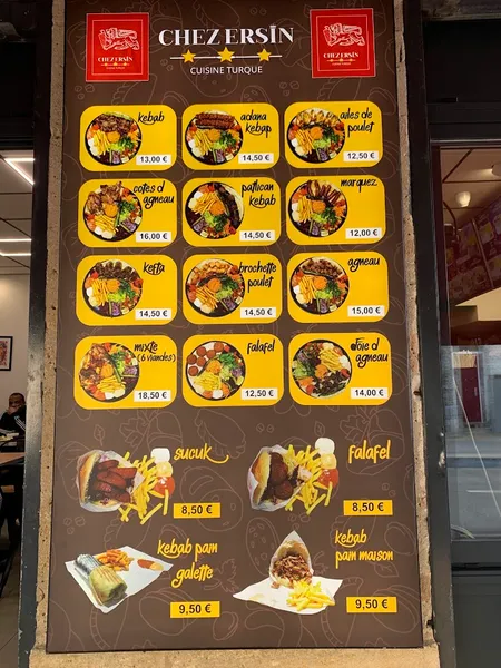 menu 0 of chez Ersin