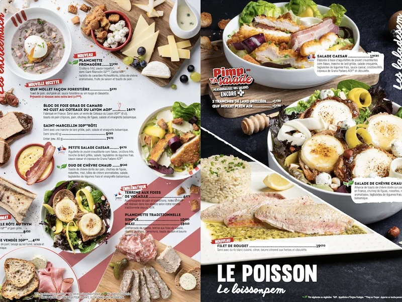 menu 1 of Restaurant La Boucherie