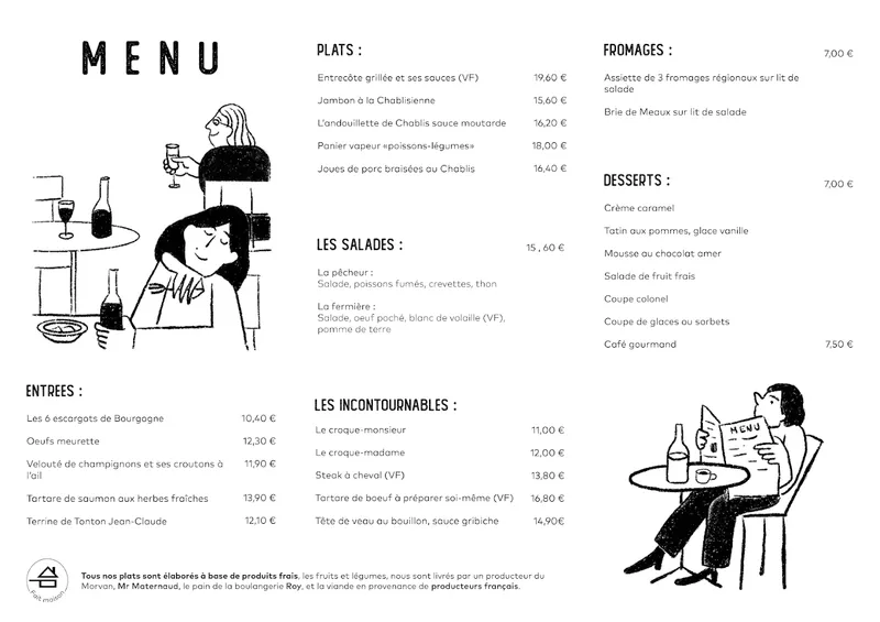 menu 0 of La Renaissance