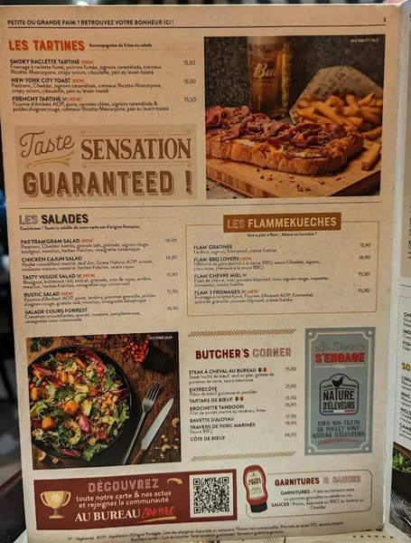 menu 2 of Au Bureau