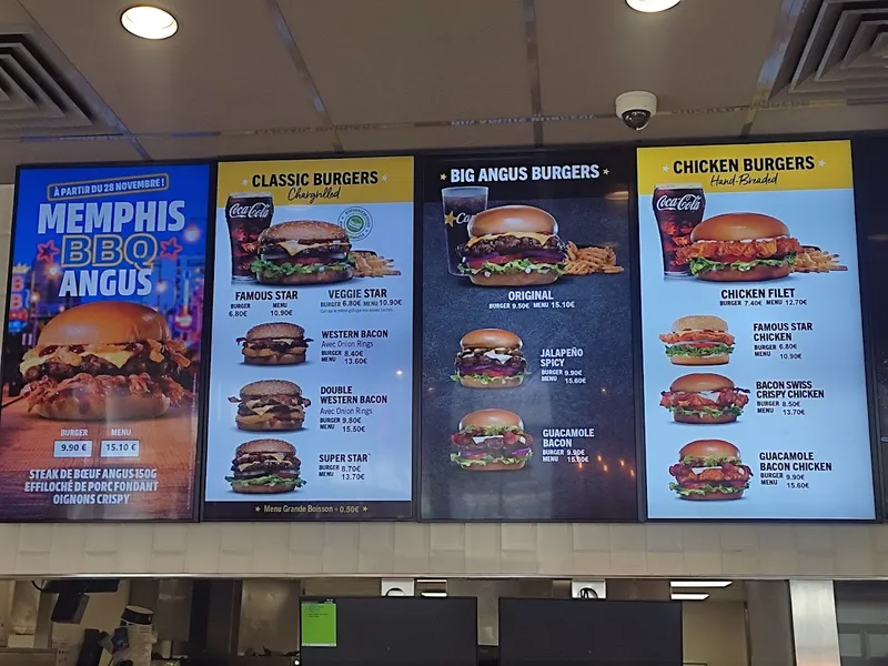 menu 1 of Carl's Jr. Le Pontet