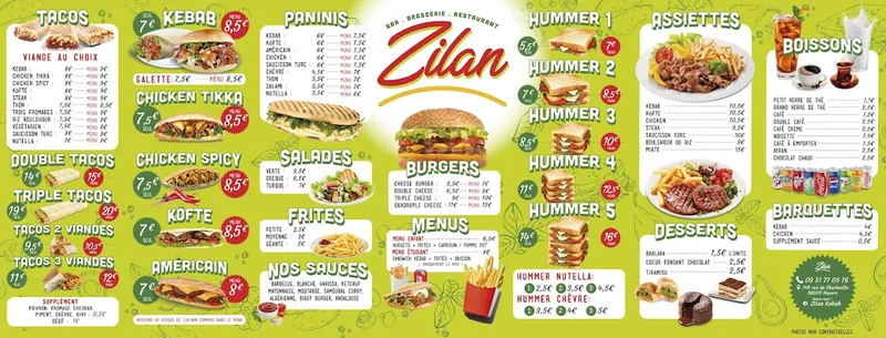 menu 0 of Zilan